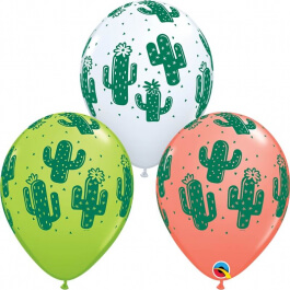 Μπαλόνια Latex "Cactuses" 28εκ. (6 τεμάχια) - Κωδικός: 80570 - Qualatex