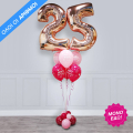Μπουκέτο με 2 μπαλόνια αριθμούς & τυπωμένα λάτεξ μπαλόνια - Κωδικός: 9603001