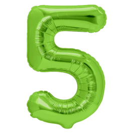 Μπαλόνια Αριθμοί - Μπαλόνι αριθμός Νούμερο "5" μεγάλο - πράσινο - Κωδικός: 128589 - SmileStore