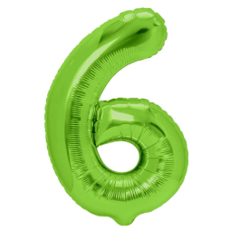 Μπαλόνια Αριθμοί - Μπαλόνι αριθμός Νούμερο "6" μεγάλο - πράσινο - Κωδικός: 128596 - SmileStore
