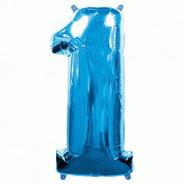 Μπαλόνι αριθμός Νούμερο "1" μεγάλο - Flexmetal - μπλε - Κωδικός: 7917614 - Flexmetal