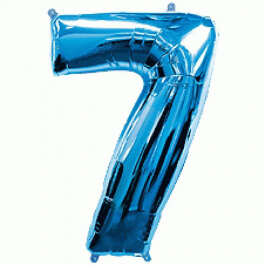 Μπαλόνι αριθμός Νούμερο "7" μεγάλο - Flexmetal - μπλε - Κωδικός: 7917674 - Flexmetal