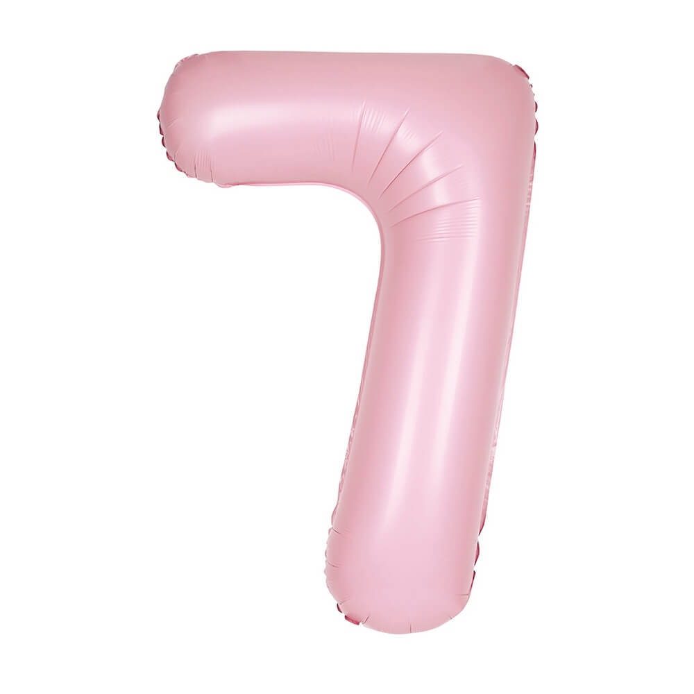 Μπαλόνι αριθμός Νούμερο "7" μεγάλο - Unique - Ροζ Ματ