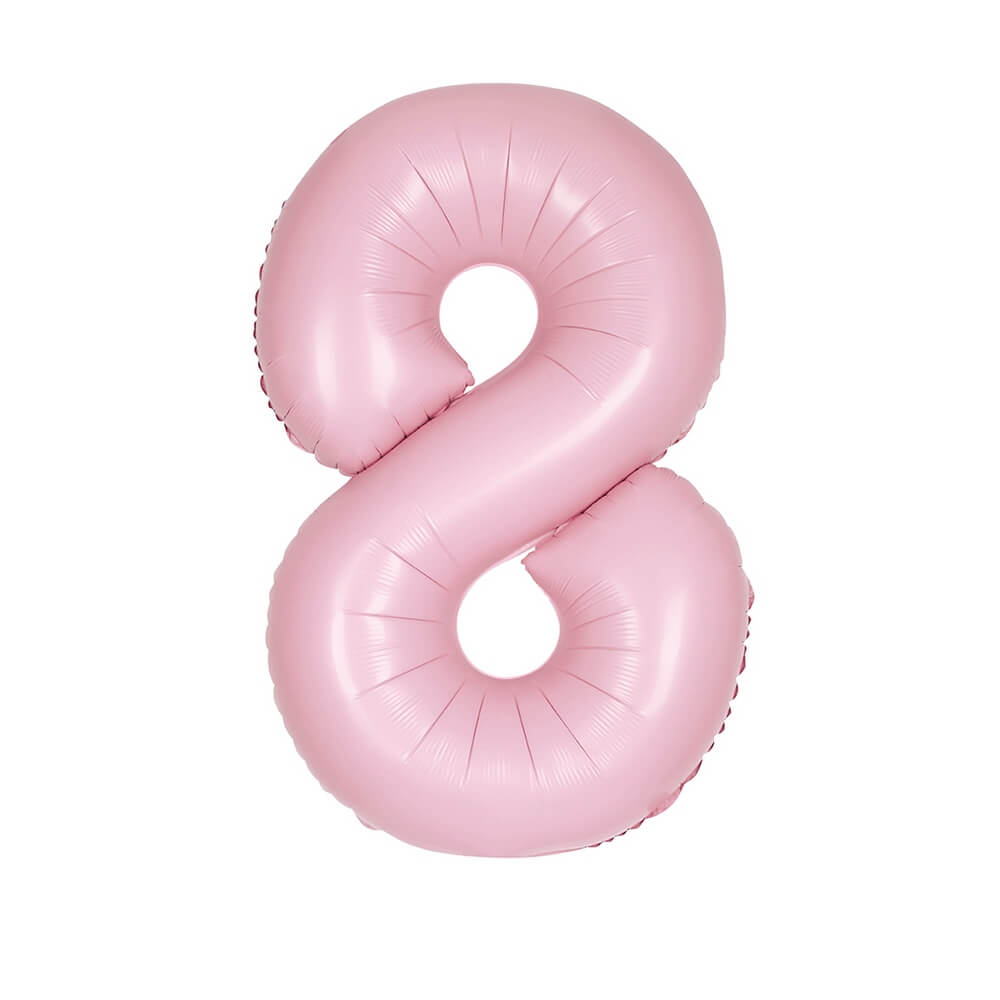 Μπαλόνι αριθμός Νούμερο "8" μεγάλο - Unique - Ροζ Ματ
