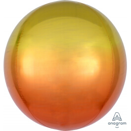 Μπαλόνι Ombre ORBZ σφαιρικό 43εκ. - Κίτρινο & Πορτοκαλί - Κωδικός: A3984801 - Anagram
