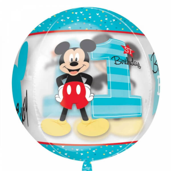 Μπαλόνι Foil ORBZ σφαιρικό "1st Birthday Mickey" 43εκ. - Κωδικός: A34346 - Anagram