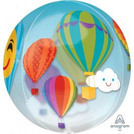 Μπαλόνι Foil ORBZ σφαιρικό "Αερόστατα" 43εκ. - Κωδικός: A34569 - Anagram
