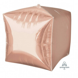 Μπαλόνι Foil Cubez 40εκ - Ροζ χρυσό - Κωδικός: A3618399 - Anagram