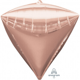 Μπαλόνι Deco Diamondz 43cm - Ροζ χρυσό - Κωδικός: A3618499 - Anagram