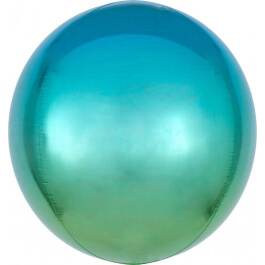 Μπαλόνι Ombre ORBZ σφαιρικό 43εκ. - Μπλε & Πράσινο - Κωδικός: A3984901 - Anagram