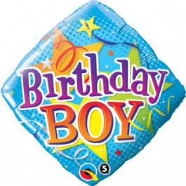 Μπαλόνι Foil "Birthday Boy Stars" 51εκ. - Κωδικός: 34434 - Qualatex