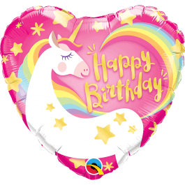 Μπαλόνι Foil "Birthday Magical Unicorn" 46εκ. - Κωδικός: 57319 - Qualatex