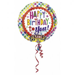 Μπαλόνι με μουσική "Happy Birthday" 71εκ. - Κωδικός: A2686901 - Anagram