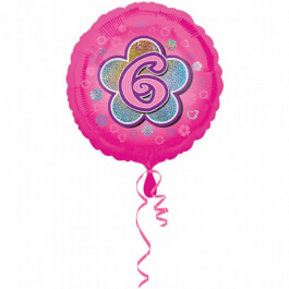 Μπαλόνι Foil "No6 Pink Flower" 46εκ. - Κωδικός: A2954801 - Anagram
