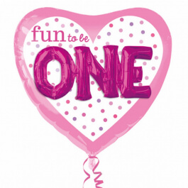 Μπαλόνι Foil "Καρδιά Fun to be One Girl Multi Balloon 3D" 91εκ. - Κωδικός: A3254601 - Anagram