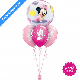 Μπουκέτο μπαλονιών "Baby Minnie Bubble" - Κωδικός: 9502012 - SmileStore