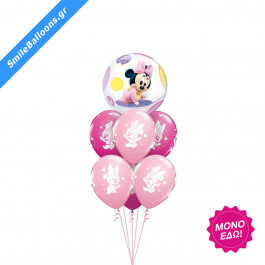 Μπουκέτο μπαλονιών "Pink Wild Berry Baby Minnie Mouse" - Κωδικός: 9502036 - SmileStore