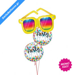 Μπουκέτο μπαλονιών "Multicolored Party Time" - Κωδικός: 9503118 - SmileStore