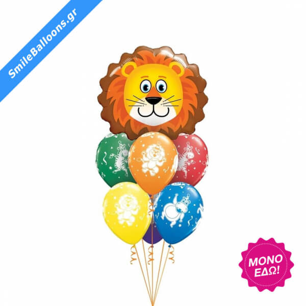 Μπουκέτο μπαλονιών "Zoo Party" - Κωδικός: 9503173 - SmileStore