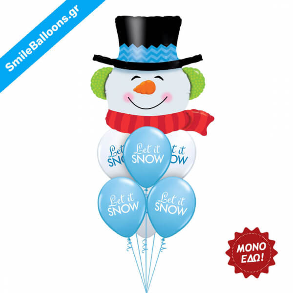 Μπουκέτο μπαλονιών "Snow Day Fun" - Κωδικός: 9504010 - SmileStore