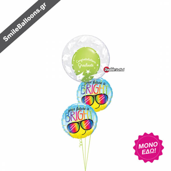 Μπουκέτο μπαλονιών "Bright Future Bubble" - Κωδικός: 9511007 - SmileStore