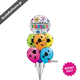 Μπουκέτο μπαλονιών "Time to Celebrate Grad" - Κωδικός: 9511064 - SmileStore