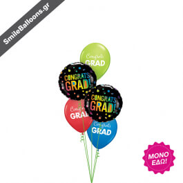 Μπουκέτο μπαλονιών "Way to Go Bright One" - Κωδικός: 9511067 - SmileStore