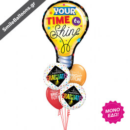 Μπουκέτο μπαλονιών "Your Future is Crazy Bright" - Κωδικός: 9511075 - SmileStore