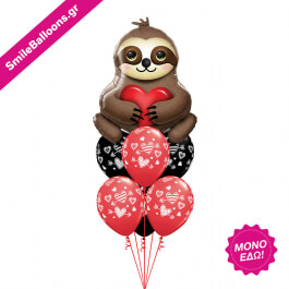 Μπουκέτο μπαλονιών "I Love You a Sloth" - Κωδικός: 9521055 - SmileStore