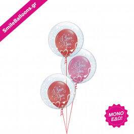 Μπουκέτο μπαλονιών "I Love You Valentine Bubbles" - Κωδικός: 9521063 - SmileStore