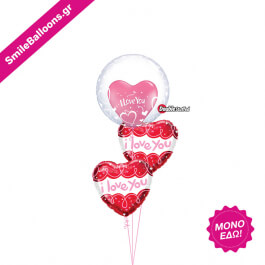Μπουκέτο μπαλονιών "Its Simple I Love You" - Κωδικός: 9521068 - SmileStore