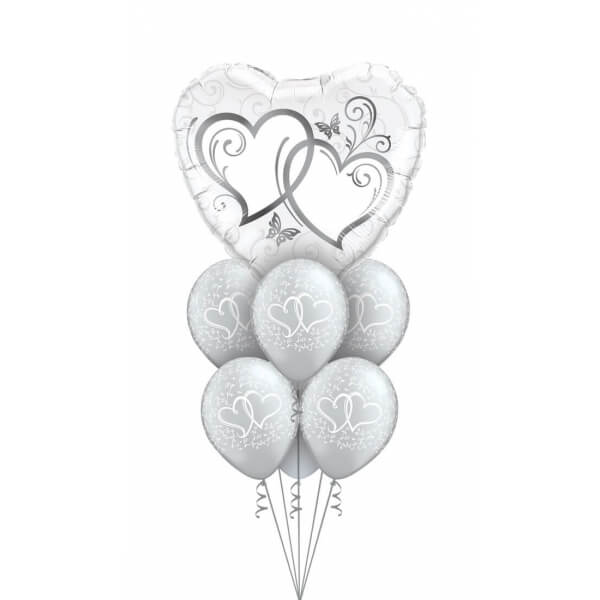 Μπουκέτο μπαλονιών "Hearts Aflutter" - Κωδικός: 9522022 - SmileStore