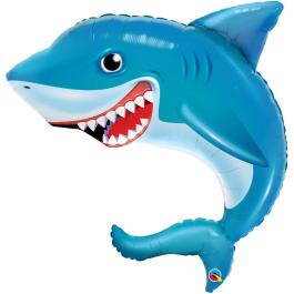 Διάφορα - Θεματικά - Μπαλόνι Foil "Smilin Shark" 91εκ. - Κωδικός: 97525 - Qualatex