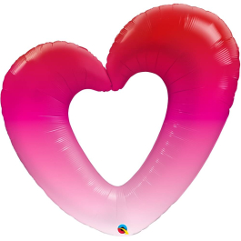 Μπαλόνι Foil "Pink Ombre Heart" 107εκ. - Κωδικός: 16650 - Qualatex