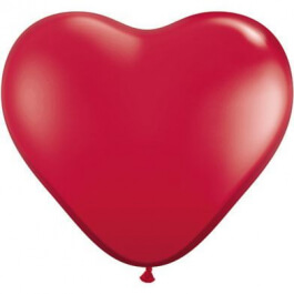 Μπαλόνια Latex "Καρδιά" 15εκ. (100 τεμάχια) - Κωδικός: 43647 - Qualatex