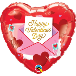 Μπαλόνι Foil "Valentine's Love Letter" 46εκ. - Κωδικός: 24780 - Qualatex