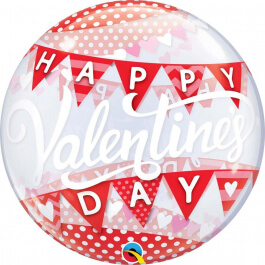 Μπαλόνι Bubble "Valentine's Day Banner" 56εκ -78467