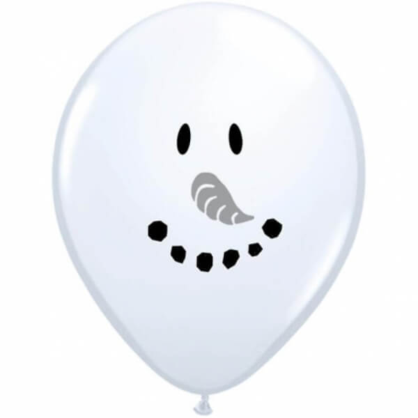 Μπαλόνια Latex "Snowman Face" 12εκ. (100 τεμάχια) - Κωδικός: 67522 - Qualatex