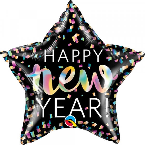 Μπαλόνι Foil Αστέρι "New Year Iridescent" 51εκ. - Κωδικός: 14982 - Qualatex
