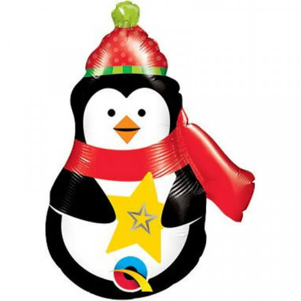 Μπαλόνι Foil μικρό για στικ "Precious Penguin" 36εκ. - Κωδικός: 43459 - Qualatex