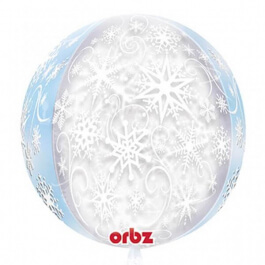 Μπαλόνι Foil ORBZ σφαιρικό "Snowflakes" 43εκ. - Κωδικός: A2940101 - Anagram