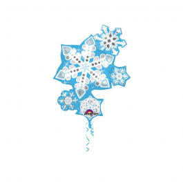 Μπαλόνι Foil "Cluster Snowflakes" 88εκ. - Κωδικός: A3142901 - Anagram