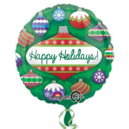 Μπαλόνι Foil στρογγυλό "Holiday Ornaments" 43εκ. - Κωδικός: A3143901 - Anagram