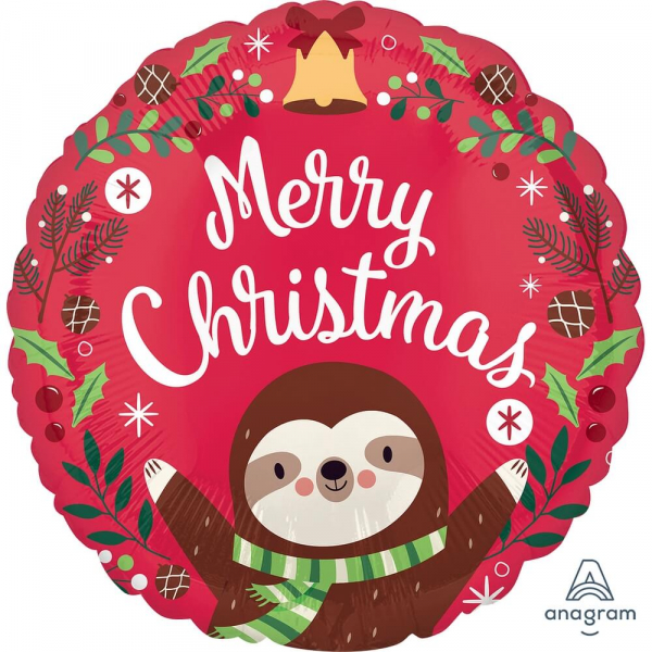 Μπαλόνι Foil "Christmas Sloth" 43εκ. - Κωδικός: A4205001 - Anagram