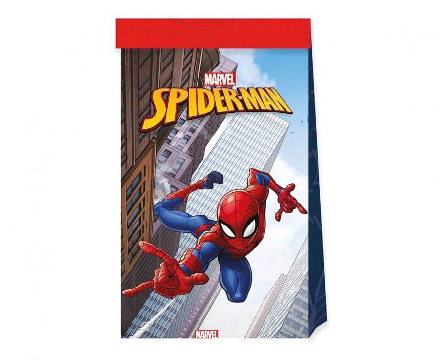 Χάρτινες Τσάντες Δώρου "Spiderman Crime Fighter - Marvel" (4 τεμ.)