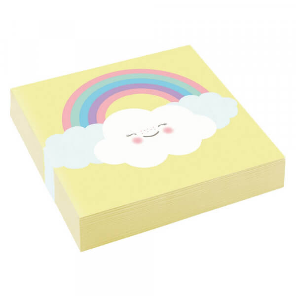 Χαρτοπετσέτες Γλυκού "Rainbow & Blow" (20 τεμ.) - Κωδικός: M9904303 - Amscan